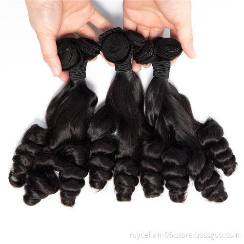Factory Price Twist Curly Hair Weave , Unprocessed 100% Natural Virgin Fumi Curly Human Hair Extension